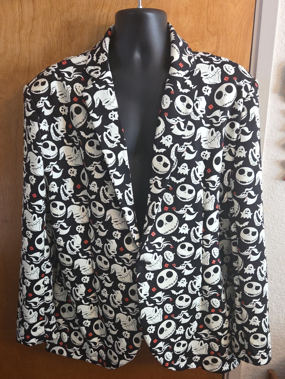 Disney The Nightmare Before Christmas Glow In The Dark Jacket Blazer Men's L/XL